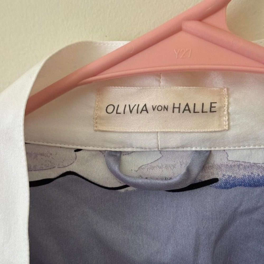 olivia von halle queenie reverie silk robe missing tie - Picture 3 of 4